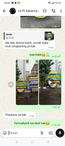 Testimonial Papan Bunga Pernikahan kota harapan indah