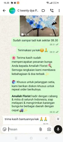 Testimonial Standing Flower kota harapan indah
